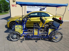 7 Std. 4er-Rikscha ”Elektro” mieten in Altmühlsee