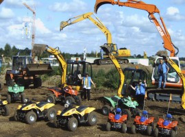 Bagger & Quad fahren in Haren, Raum Meppen in Niedersachsen