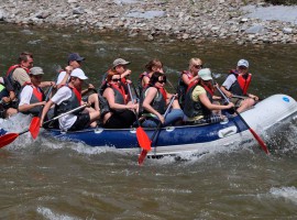 Schlauchboot Tour auf der Spree Boxberg