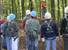 Hochseilgarten inkl. Abseilen von Europaseilbahn in Steinau