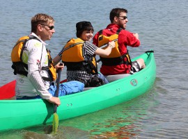 Kanutour auf dem Untersee in Iznang, Raum Singen