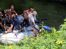 Schlauchboot Tour auf der Schöps und Spree Kringelsdorf