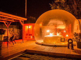 Sinnliche Übernachtung im Bubble Tent für 2 Personen (So.-Do.) in Krugsdorf