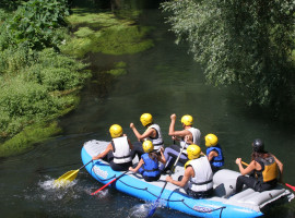 Schlauchboot-Tour auf der Iller in Sonthofen, Allgäu
