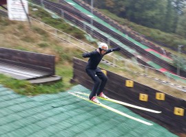 Skispringen-Tageskurs in Lauscha, Raum Erfurt in Thüringen