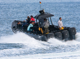 Speedboot Fahrt auf der Ostsee in Grömitz