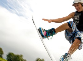 Wakeboarden auf dem Heeder See in Heede, Raum Oldenburg
