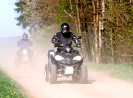 Winter-Quadtour in Morsbach, NRW